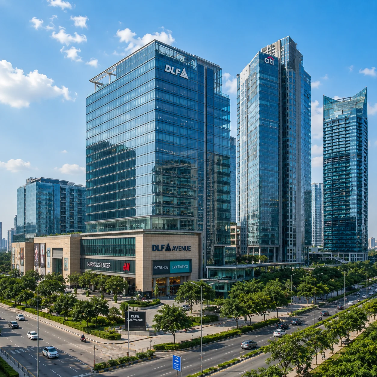 Commercial towers in Gurgaon