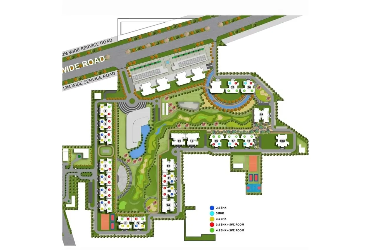 M3M Golf Hills floor plan