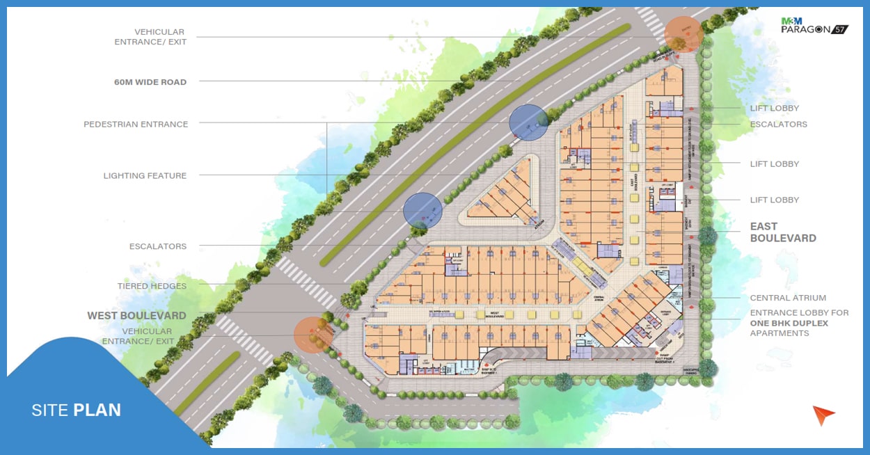 M3M Paragon 57  floor plan