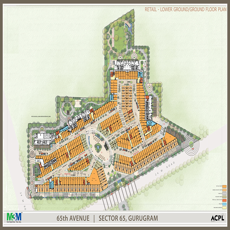 M3M 65th Avenue floor plan